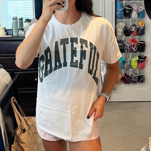 White Grateful Tee - Picture 1 of 4